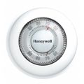 Honeywell The Round Heat Only Non-Programmable Manual Thermostat, Hardwired/Battery, 24VAC CT87K1004/E1