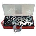 V-8 Tools 3/8" Drive Crowsfoot Wrench Set, SAE, 3/8in, 11 pcs., SAE, Open End, Full Polish 7711