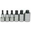 Williams Williams Hex Bit Socket Set, 1/2" D, 6 pcs. SAE WSSS-6RC