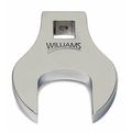 Williams 1/2" Drive, SAE Crowfoot Wrench, 1/2" D, 15/16" Open End Open End, High Polished Chrome 10810