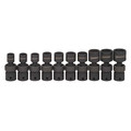 Williams Williams Universal Impact Socket Set, 3/8"D, 6Pt 36910