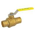 Jomar Valve 1" CXC Lead Free Brass Italian Ball Valve S-100C