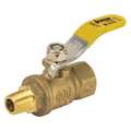 Jomar Valve 1/8" MIP x 1/4" FIP LF Brass Mini Valve T-83CG