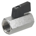 Jomar Valve 3/8" NPT Nickel Plated Brass Mini Valve T-84-M