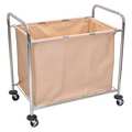 Luxor Laundry Cart, w/Tan Canvas Bag HL14