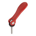 Kipp Cam Lever Adjustable Size: 0 M05X30, A=52, 3, B=18, Aluminum Red RAL 3003 Powder-Coated, Comp: Steel K0006.0501405X30