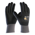 Pip Foam Nitrile Coated Gloves, Full Coverage, Black/Gray, S, 12PK 34-846/S
