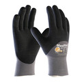 Pip Foam Nitrile Coated Gloves, 3/4 Dip Coverage, Black/Gray, S, 12PK 34-845/S