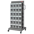Shuter Mobile Parts Cart, FO304 1, Sided 24 Bins 1010548