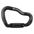 Kong Usa Carabiner, Twist-Lock, 117-1/2mm Length, Aluminum Alloy, Black 778NNN6PNKK