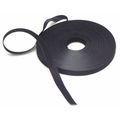 Zoro Hook and Loop Cable Tie, Black, 1/2" G6397785