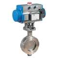 Bonomi Pneumatic, Actuated SS, Butterfly Valve SR9100-C1-3