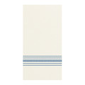 Hoffmaster Dinner Napkin, White/Blue, 1/8 Fold, PK100 FP1111