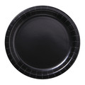 Hoffmaster Paper Plate, Black, 9" Round, PK50 PL7096