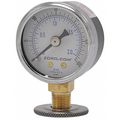 Zoro Pressure Gauge, 1.5", 0-30, LM, 1/8" NPT, 0 to 30 psi, 1/8" NPT, Black painted steel, Black G6397697