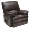 Relaxzen Rocker Recliner, Heat and Massage, Brown 60-7000M