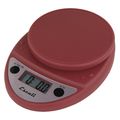 Escali Scale, Digital, Round, 11 lb./5kg, Warm Red SCDG11RDR