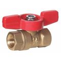 Midwest Control 1/4" FPT x FPT Mini Brass Ball Valve MFTH-25
