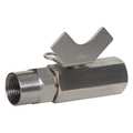 Zoro Select 1/4" FNPT Stainless Steel Ball Valve Inline G-MSFF-25