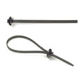 Grote Button Head Tie, Black, 9.6", 105lb., PK50 83-6049