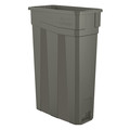 Suncast Commercial 23 gal. Rectangular Trash Can, Gray, Snap-On, Polymer TCN2030