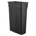 Suncast Commercial 23 gal Rectangular Trash Can, Black, Snap-On, Polymer TCN2030BK