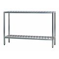 New Age Metal Shelving Unit, 20"D x 72"W x 48"H, 2 Shelves, Aluminum, Shelf Capacity: 1000 lb. 1024TB