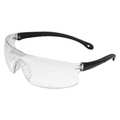 Erb Safety Safety Glasses, Clear Frame, Clear, Clear Scratch-Resistant 15529