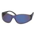 Erb Safety Safety Glasses, Blue Frame, Blue Mirror, Blue Mirror Scratch-Resistant 15287