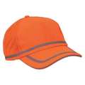 Erb Safety Ball Cap, HiViz, One Size, Orange, Polyester 61706