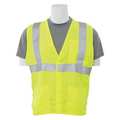 Erb Safety Vest, FlameResistant, Solid, Hi-Viz, Lime, XL 63123