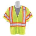 Erb Safety Safety Vest, Break-Away, Hi-Viz, Lime, XL 63249