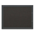United Visual Products Corkboard, Black/Black, 48"x36" UV4041PLUS-BLACK-BLACK