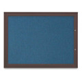United Visual Products Corkboard, Ultramarine/Bronze, 48"x36" UV4041PLUS-BRONZE-ULTMAR