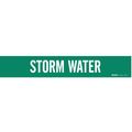 Brady Pipe Marker, Storm Water, 2-1/2to7-7/8 In 7275-1