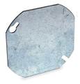 Raco Electrical Box Cover, Octagon, Galvanized Steel, Blank 722