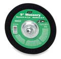 Norton Abrasives Depressed Center Wheels, Type 27, 9 in Dia, 0.25 in Thick, 5/8"-11 Arbor Hole Size, Silicon Carbide 07660775937