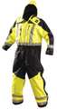 Occunomix Coverall Rainsuit, Black/Yellow, 4XL SP-CVL-BY4X