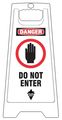 Tough Guy Floor sign, 24 in H, 11 29/36 in W, Polypropylene, English, 6DMH4 6DMH4