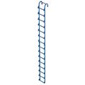 Vestil 15 ft. Storage Tank Ladder, Steel, 15 Steps, Blue Powder Coated Finish, 300 lb Load Capacity NTAL-15