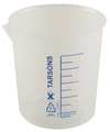 Lab Safety Supply Beaker, 50mL, Polypropylene, PK12 6FAE3