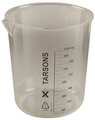Lab Safety Supply Beaker, 1000mL, Polymethylpentene, PK3 6FAF2