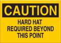 Brady Caution Sign, 18X24", BK/YEL, ENG, Text, Width: 24" 78036