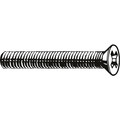 Zoro Select #6-32 x 7/8 in Phillips Flat Machine Screw, Plain 18-8 Stainless Steel, 100 PK U51300.013.0087