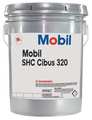 Mobil 5 gal Gear Oil Pail 320 ISO Viscosity, 140 SAE, Amber 104096