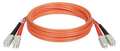 Tripp Lite Fiber Optic Patch Cord, SC/SC, 1m, Orange N306-003