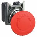 Schneider Electric Emergency Stop Push Button, 22 mm, 1NO/1NC, Red XB4BS8445