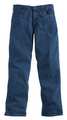 Carhartt Pants, Blue, Cotton, 36 x 30 In. FRB100-DNM 36 30