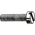 Zoro Select M6-1.00 x 25 mm Slotted Cheese Machine Screw, Plain 18-8 Stainless Steel, 50 PK M51120.060.0025