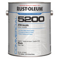 Rust-Oleum Interior/Exterior Paint, Eggshell, Water Base, Black, 1 gal 5278402